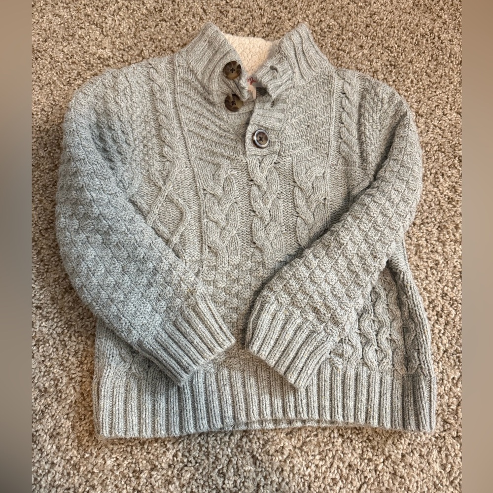 {CAT & JACK} Cable Knit Button Sweater